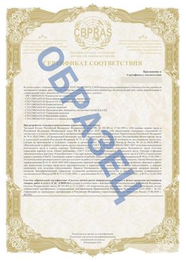 Образец Приложение к СТО 01.064.00220722.2-2020 Богданович Сертификат СТО 01.064.00220722.2-2020 